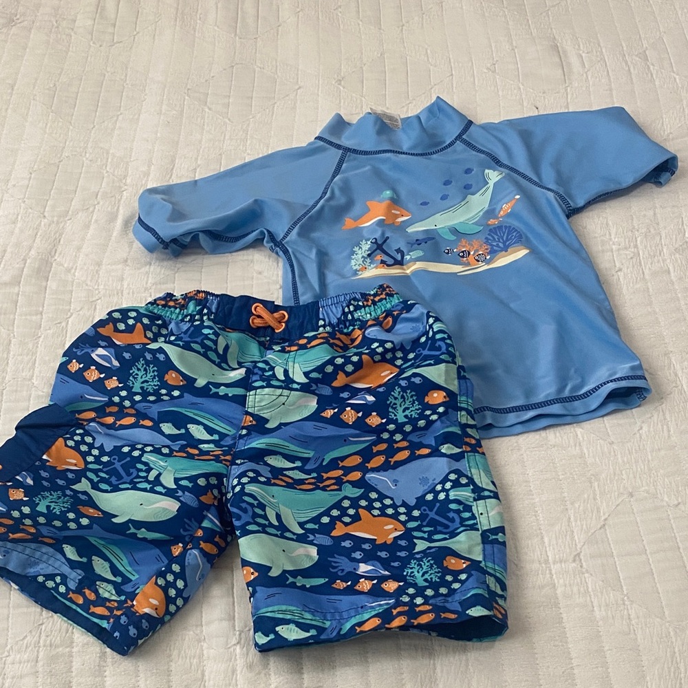 Ocean Adventure Kids Rashguard Set - Blue